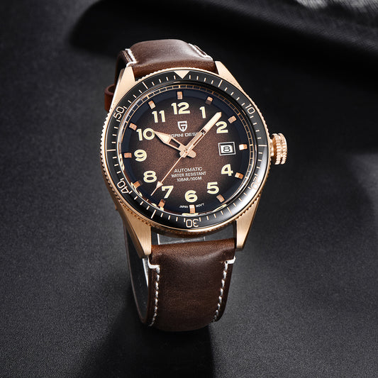 Pagani Design : Montre Automatique Homme - Bracelet Cuir, Luxe & Affaires