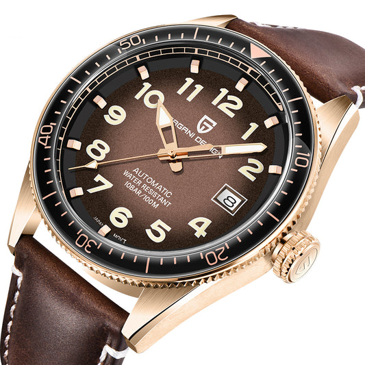 Pagani Design : Montre Automatique Homme - Bracelet Cuir, Luxe & Affaires