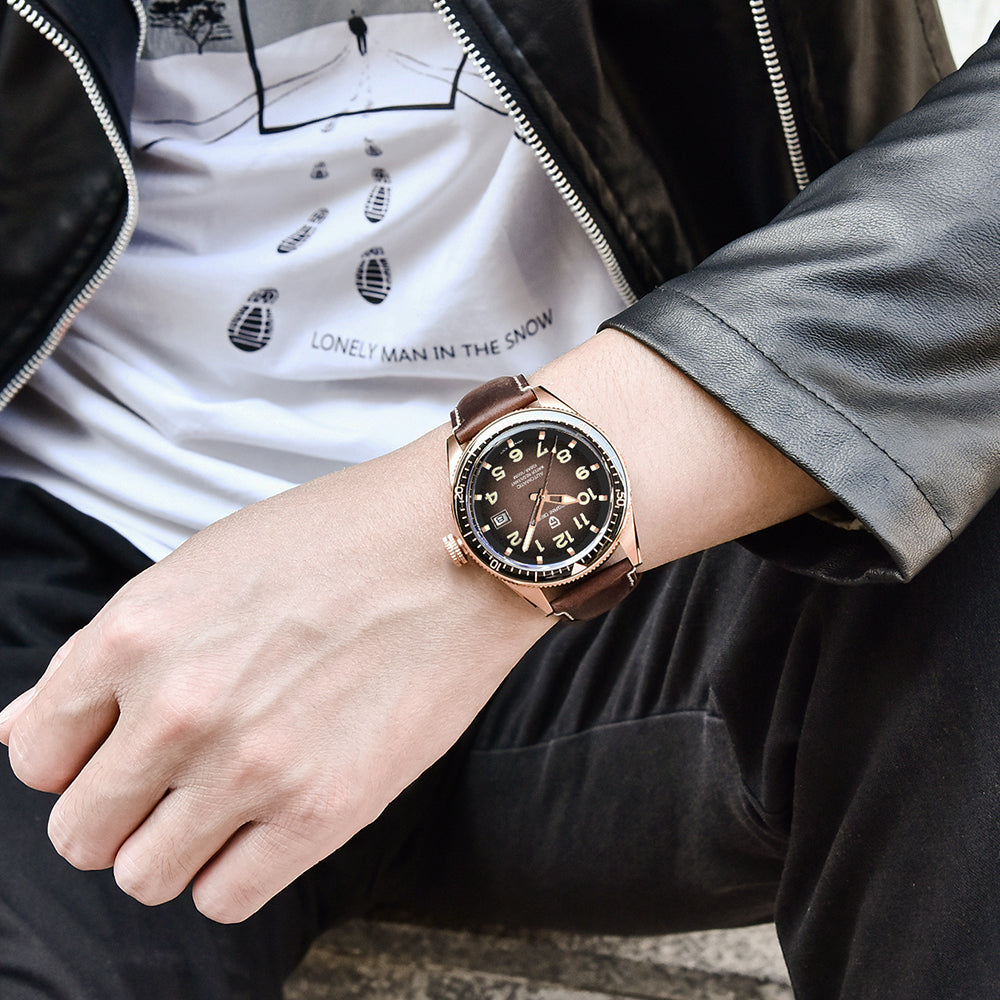 Pagani Design : Montre Automatique Homme - Bracelet Cuir, Luxe & Affaires