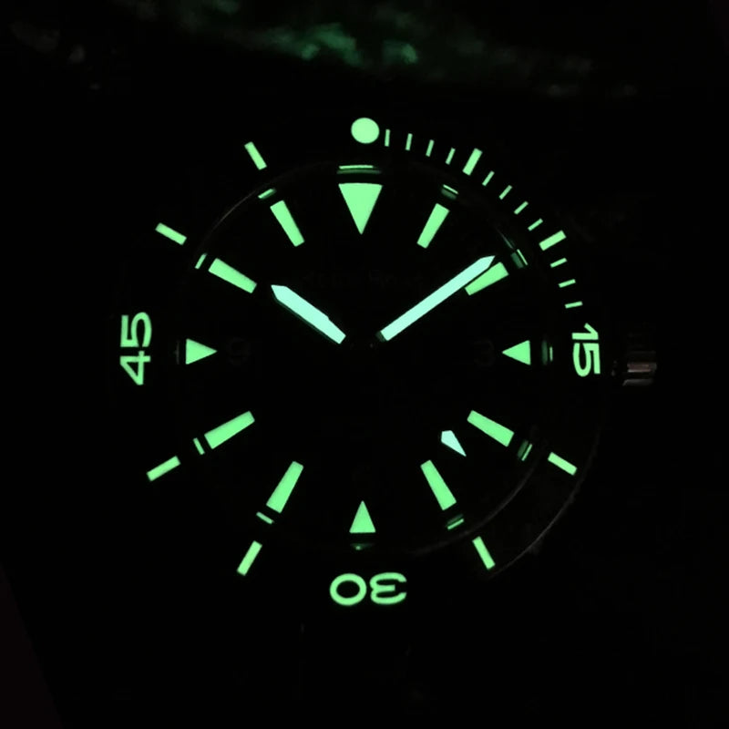 Montre Mecanique CRONOS pour Homme - Étanche Bleu Waterproof