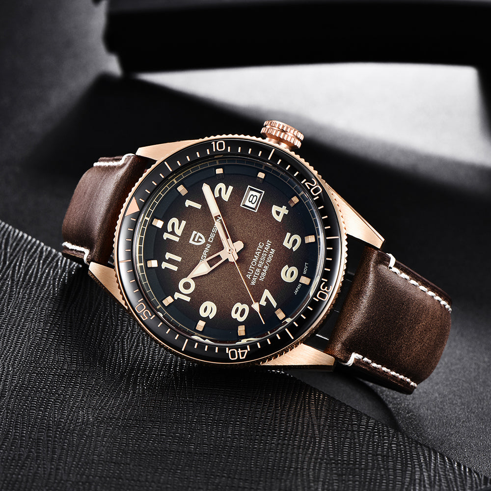 Pagani Design : Montre Automatique Homme - Bracelet Cuir, Luxe & Affaires