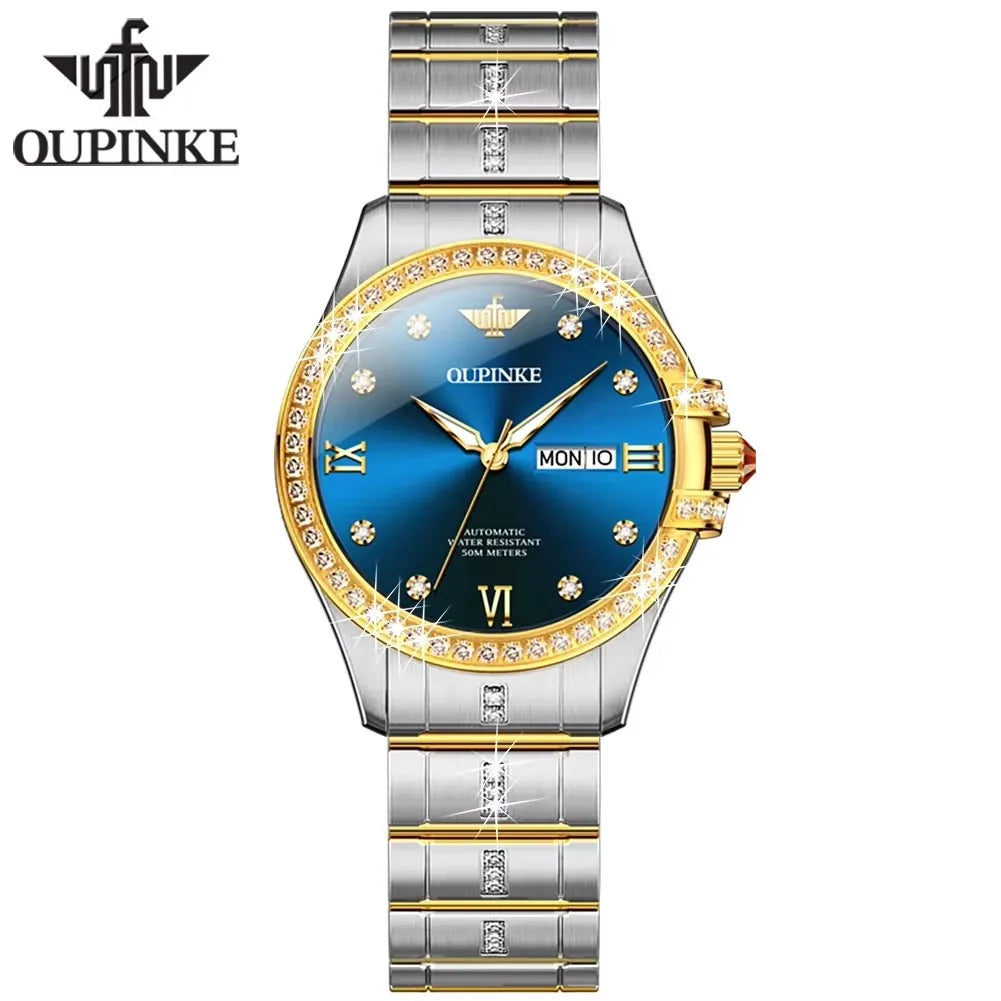 Oupinke 3195 Original Japan Automatic Mechanical Watches Waterproof Calendar Wristwatch for Ladies Montre Femme De Luxe Relojes