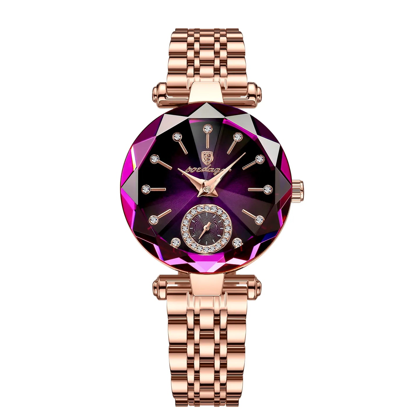 POEDAGAR Montre Femme Bracelet Acier Inoxydable – Quartz – Résistance à l’Eau