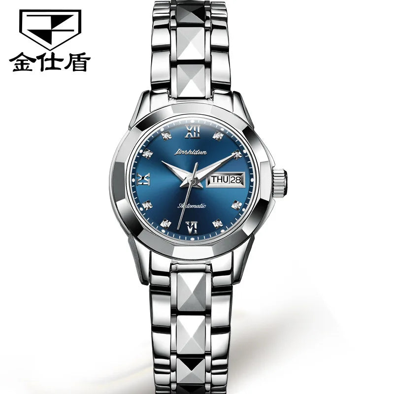 Jsdun 8813 Waterproof Calendar Lady Wristwatch Luxury Fashion Women Automatic Mechanical Watches for Ladies Montre Femme Relojes