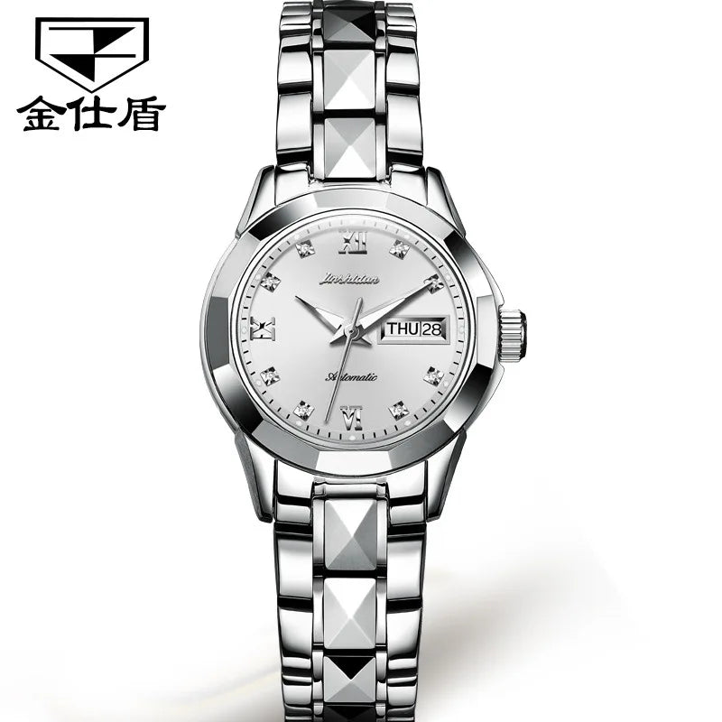 Jsdun 8813 Waterproof Calendar Lady Wristwatch Luxury Fashion Women Automatic Mechanical Watches for Ladies Montre Femme Relojes