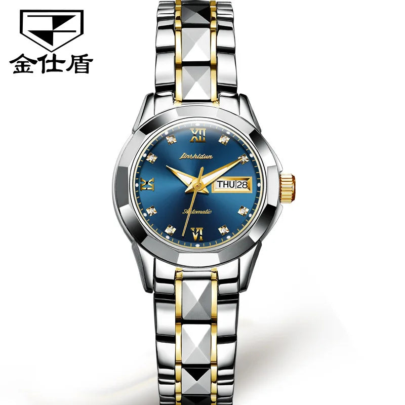 Jsdun 8813 Waterproof Calendar Lady Wristwatch Luxury Fashion Women Automatic Mechanical Watches for Ladies Montre Femme Relojes