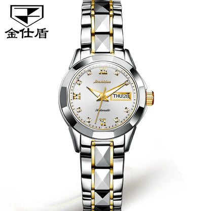 Jsdun 8813 Waterproof Calendar Lady Wristwatch Luxury Fashion Women Automatic Mechanical Watches for Ladies Montre Femme Relojes