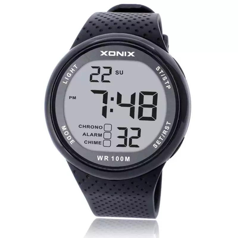 Hot!!! XONIX Fashion Men Sports Watches Waterproof 100m Outdoor Fun Digital Swimming Diving Wristwatch Reloj Hombre Montre Homme