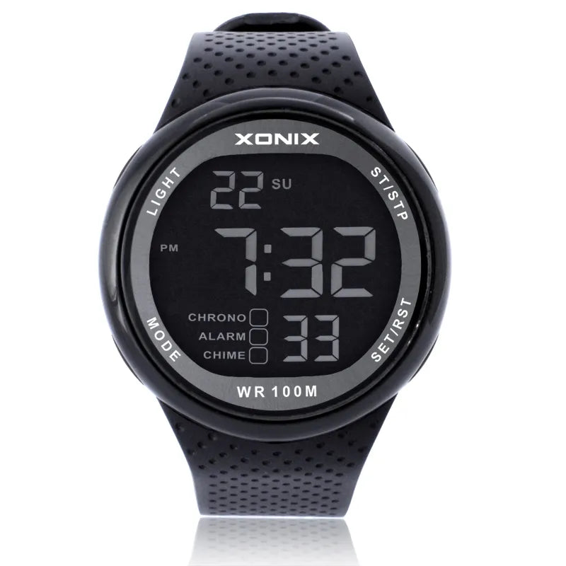 Hot!!! XONIX Fashion Men Sports Watches Waterproof 100m Outdoor Fun Digital Swimming Diving Wristwatch Reloj Hombre Montre Homme
