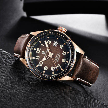 Pagani Design : Montre Automatique Homme - Bracelet Cuir, Luxe & Affaires