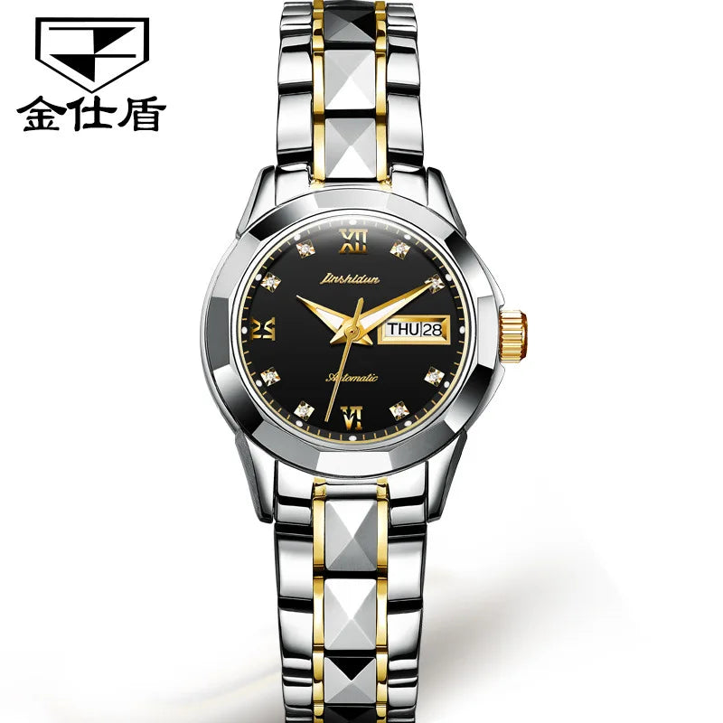 Jsdun 8813 Waterproof Calendar Lady Wristwatch Luxury Fashion Women Automatic Mechanical Watches for Ladies Montre Femme Relojes