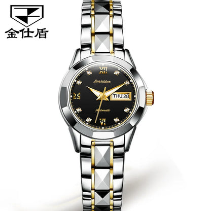 Jsdun 8813 Waterproof Calendar Lady Wristwatch Luxury Fashion Women Automatic Mechanical Watches for Ladies Montre Femme Relojes