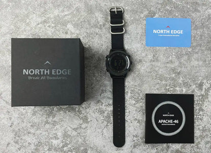 Altimètre : Suivi de l'altitude et historique sur 24h.
Baromètre : Prévisions météo basées sur la pression atmosphérique.
Boussole Numérique : Orientation précise pour ne jamais vous perdre.
Thermomètre : Mesure de la température ambiante.
Étanchéité 50M (5ATM) : Résiste à la pluie, aux éclaboussures et à la natation en surface.
Fonctions Sport : Chronomètre, compte à rebours, podomètre, compteur de calories.
Pulseverse 